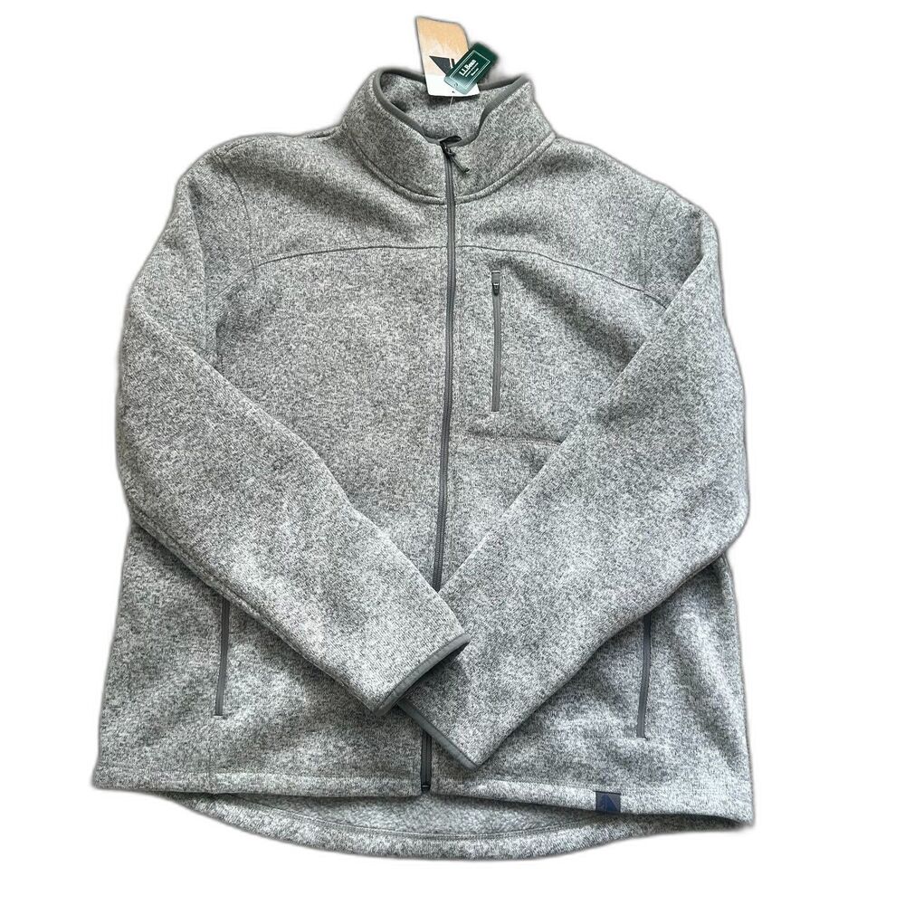 L.L. Bean Full Zip Sweater Jacket, NWT, Size XL